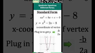 Find the vertex of a Quadratic Standard Factored or Vertex Form SAT ® Math Parabola [upl. by Darmit]