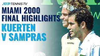 Gustavo Kuerten vs Pete Sampras Classic Tennis Highlights  Miami 2000 Final [upl. by Bettine]