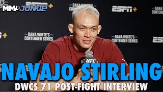 Navajo Stirling quotFinally My Dream Can Commencequot with UFC Contract  DWCS 71 [upl. by Atlanta]