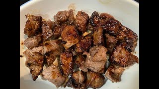 Marinated Sirloin Steak Tips Recipe [upl. by Allemahs]