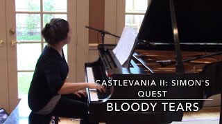 Bloody Tears  Castlevania II Simons Quest solo piano arr based on kaede arrangement [upl. by Itsud]