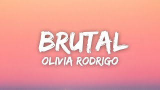 Olivia Rodrigo  brutal Lyrics  1 Hour Sad Songs 2023 [upl. by Eiram]