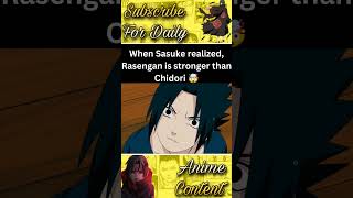 When Sasuke realized that Rasengan is stronger than Chidori 🤯 [upl. by Latia]