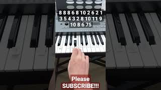 How to play the quotSuper Mario theme songquot on piano [upl. by Adamina]