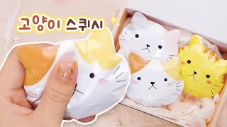 손그림 종이로 말랑말랑 고양이 스퀴시 만들기｜쉬운 만들기｜DIY Cat Paper Squishy Without Foam [upl. by Edurtreg77]