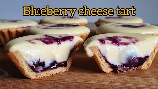 How to make Blueberry Cheese Tart  homemade blueberry cheese tart  cheese tart Recipe [upl. by Ynnos]