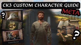 CREATE AN OP META CUSTOM CHARACTER  Crusader Kings 3 Guide [upl. by Meid]