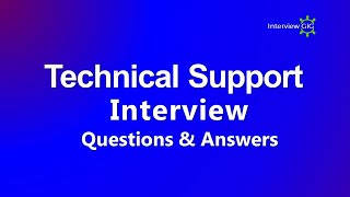 Technical Support Interview Questions and Answers for freshers  IT Technical Support [upl. by Early]