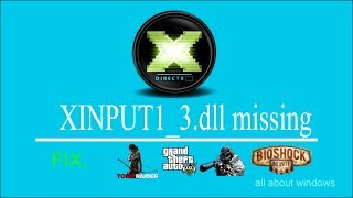 XINPUT13dll missing FIX support all Pc Games [upl. by Aminta]