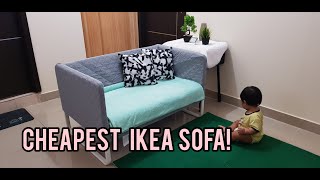 IKEA KNOPPARP quick assemble guide  2 seater sofa [upl. by Nylehtak]