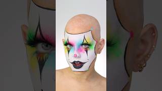 CRAZY NEON CLOWN MAKEUP REVEAL [upl. by Aiekat]