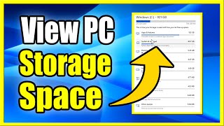 How to View Disk Space on Windows 10 PC amp See how its Used Easy Method [upl. by Helali387]