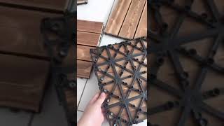 Elevate Your Outdoor Space with DIY Wood Floor Decking Tiles  Perfect for Garden Balcony [upl. by Maccarone291]