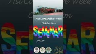 Cooperative Week Seminars at a Glance shorts inspiration seminar reels kannur cooperativeweek [upl. by Danit704]