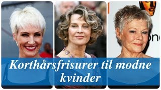 Korthårsfrisurer til modne kvinder [upl. by Woodring]