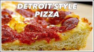 Make DETROIT Style Deep Dish PIZZA Recipe  Glen And Friends Cooking [upl. by Vikky]