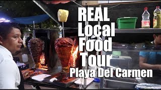 REAL Mexican Street Food Tour In Playa Del Carmen Mexico [upl. by Lifton]