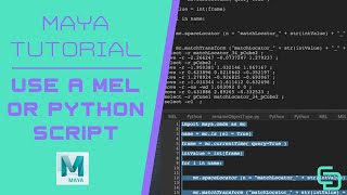 How To Use Scripts In Maya MEL and Python  free script example [upl. by Kirstin]