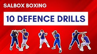 SALBOX BOXING 10 DEFENCE DRILLS [upl. by Tsenrae]