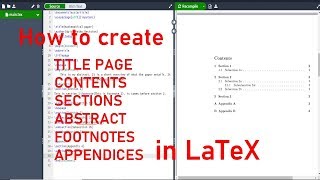 Writing an articlepaper in LaTeX Title page contents abstracts footnotes and appendices [upl. by Kimon]