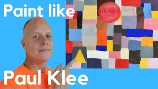 Paint like Paul Klee Castle and Sun  Paul Klee art lesson [upl. by Asiaj107]