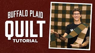 Make an Easy Buffalo Plaid Quilt with Rob [upl. by Akimrej]