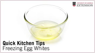 Quick Kitchen Tips Freezing Egg Whites [upl. by Nohpets]