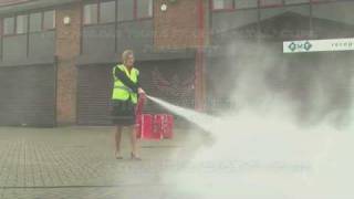 Fire Safety Training  How to Use a POWDER Fire Extinguisher [upl. by Adele]