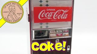 Coca Cola Musical Vending Machine Bank Enjoy A Coke [upl. by Grae]