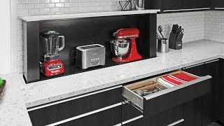 Hidden appliance storage systems for the kitchen of today [upl. by Nemzaj]