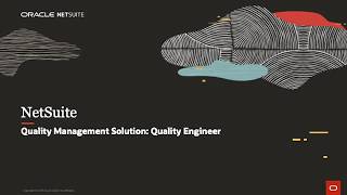 NetSuite Quality Management Solution QMS Quality Engineer [upl. by Kerek]