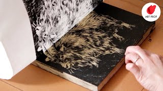 WOODCUT Tutorial Step by Step Relief Printmaking Techniques [upl. by Hamilton]