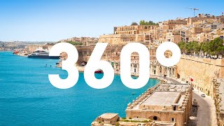 Visit Europe  360degree visit of Valletta Malta [upl. by Sucramaj]