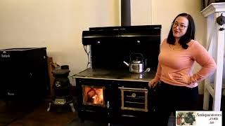 Kitchen Queen Off grid stove Wood Cook Stove Amish wood cooking stove wood stove How to stove [upl. by Esinek]