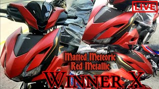 Honda Winner X Premium Matte Meteoric Red Metallic winnerx winnerx2024 hondawinner hondawinnerx [upl. by Tiemroth]