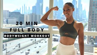 20 min Full Body Workout  BODYWEIGHT  Muscle amp Strength [upl. by Loferski]