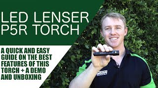 Led Lenser P5R Rechargeable LED Torch Demonstration amp Review [upl. by Lebana41]