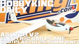 Volantex 7591 ASW28 V2 Electric Sailplane EPOPlastic 2540mm PNF  HobbyKing Daily [upl. by Emelun]