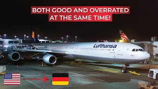 BRUTALLY HONEST  LongHaul on Lufthansas Airbus A340600 in Economy Class [upl. by Ainessey582]