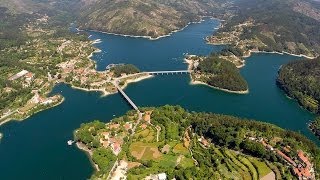 Gerês aerial view at Dusk  Barragem da Caniçada [upl. by Cilegna]