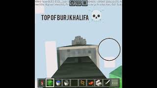 Jumping from burj khalifa 🌁🤯shorts minecraft [upl. by Ardnaik943]