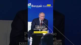 Putin abre la puerta a negociaciones de paz con Ucraniarusia putin presidenteruso presidente [upl. by Nerahs61]