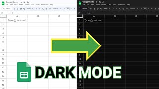 How to change Google Sheets to Dark Mode  Tutorial Easy [upl. by Salli303]