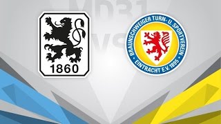 1860 München  Eintracht Braunschweig  30042017  2 Bundesliga 20162017 [upl. by Lemraj]