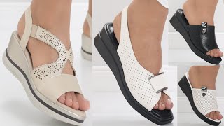 2024 LATEST APPEALING STYLISH COMFY SANDALS DESIGNS FOR WOMEN LATEST PRETTY SANDALS NEW COLLECTION [upl. by Ralat265]