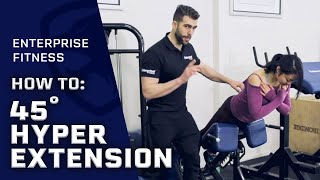 How to do 45 degree Hyperextension Correctly [upl. by Fernandes]