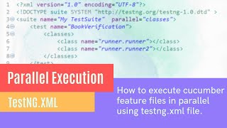 How to execute cucumber feature file in Parallel using TestNG  Selenium Java  TestNG [upl. by Ynattyrb505]