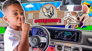 DJ SLEEP 24 HOURS OVERNIGHT CHALLENGE IN CHUCK E CHEESE WITH THE PRINCE FAMILY COMPILATION [upl. by Ogilvie]