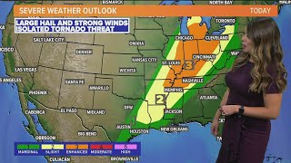 Nationwide severe weather forecast [upl. by Ris]