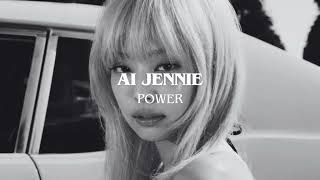 AI COVER JENNIE BLACKPINK  POWER BLACKPINK [upl. by Akkim596]